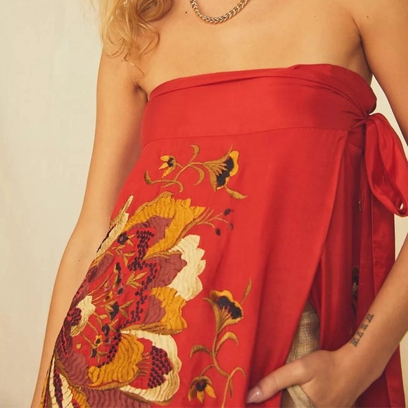 Free People Evening Embroidered Tube Top - Picture 3 of 12